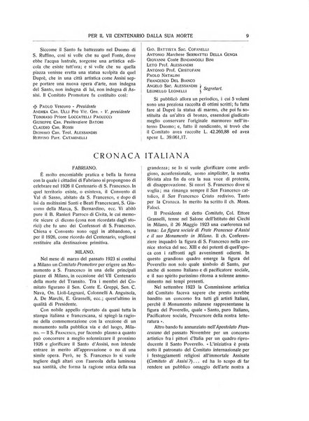 San Francesco d'Assisi periodico mensile illustrato per il 7. centenario della morte del santo, 1226-1926