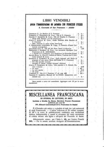 San Francesco d'Assisi periodico mensile illustrato per il 7. centenario della morte del santo, 1226-1926