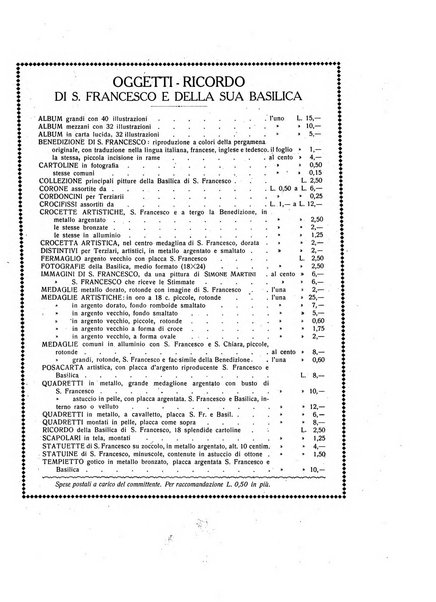 San Francesco d'Assisi periodico mensile illustrato per il 7. centenario della morte del santo, 1226-1926