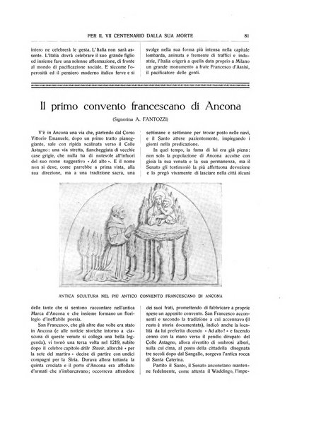 San Francesco d'Assisi periodico mensile illustrato per il 7. centenario della morte del santo, 1226-1926