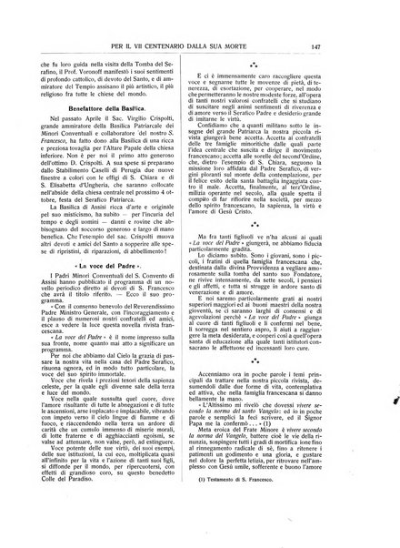 San Francesco d'Assisi periodico mensile illustrato per il 7. centenario della morte del santo, 1226-1926