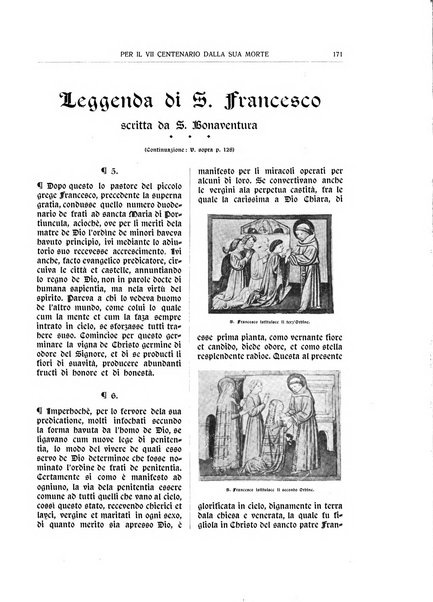 San Francesco d'Assisi periodico mensile illustrato per il 7. centenario della morte del santo, 1226-1926