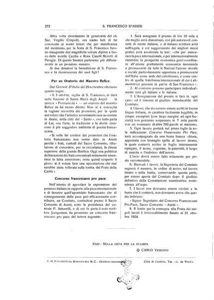 San Francesco d'Assisi periodico mensile illustrato per il 7. centenario della morte del santo, 1226-1926