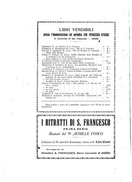 San Francesco d'Assisi periodico mensile illustrato per il 7. centenario della morte del santo, 1226-1926