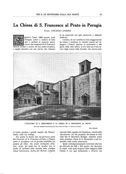 San Francesco d'Assisi periodico mensile illustrato per il 7. centenario della morte del santo, 1226-1926