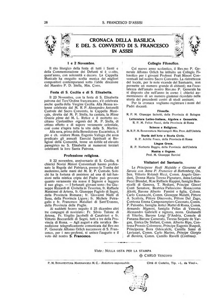 San Francesco d'Assisi periodico mensile illustrato per il 7. centenario della morte del santo, 1226-1926