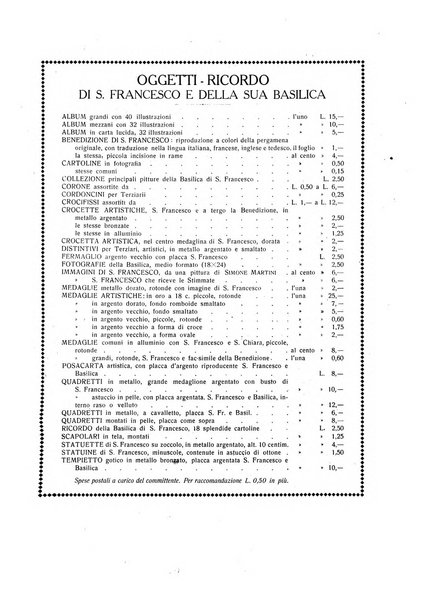 San Francesco d'Assisi periodico mensile illustrato per il 7. centenario della morte del santo, 1226-1926