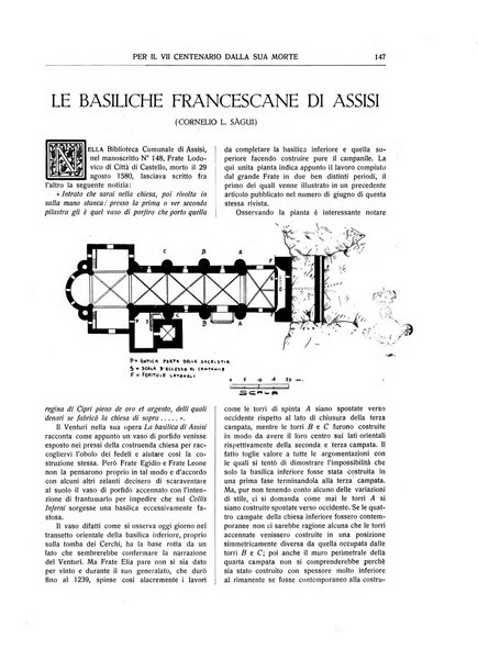 San Francesco d'Assisi periodico mensile illustrato per il 7. centenario della morte del santo, 1226-1926