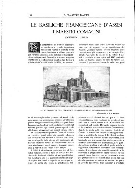 San Francesco d'Assisi periodico mensile illustrato per il 7. centenario della morte del santo, 1226-1926