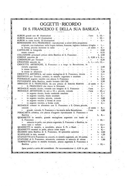 San Francesco d'Assisi periodico mensile illustrato per il 7. centenario della morte del santo, 1226-1926