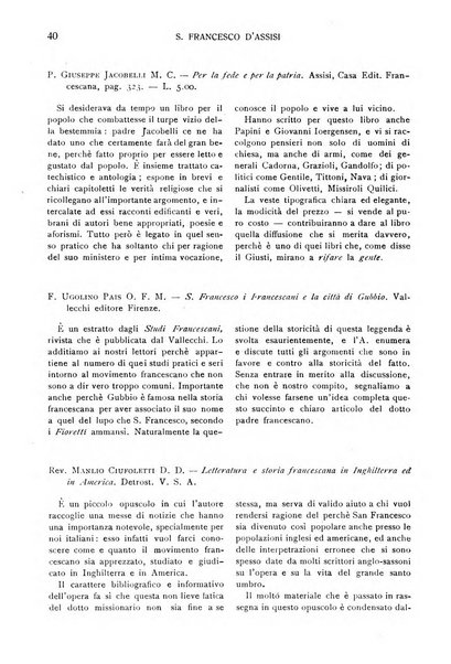 San Francesco d'Assisi periodico mensile illustrato per il 7. centenario della morte del santo, 1226-1926