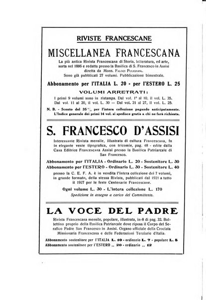 San Francesco d'Assisi periodico mensile illustrato per il 7. centenario della morte del santo, 1226-1926