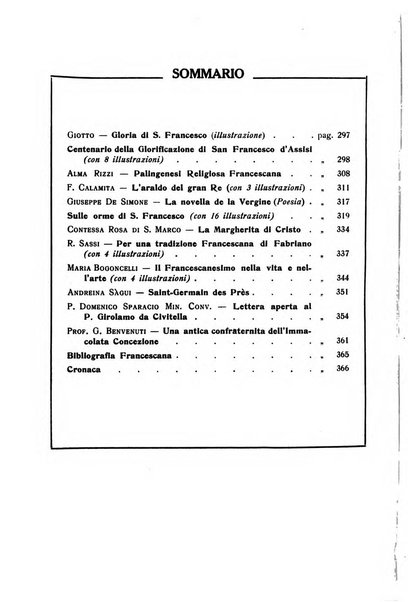 San Francesco d'Assisi periodico mensile illustrato per il 7. centenario della morte del santo, 1226-1926