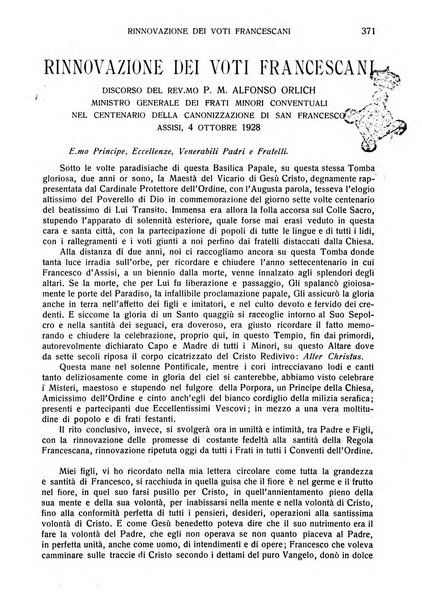 San Francesco d'Assisi periodico mensile illustrato per il 7. centenario della morte del santo, 1226-1926