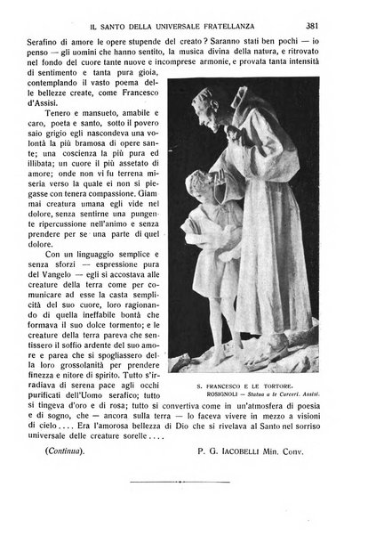 San Francesco d'Assisi periodico mensile illustrato per il 7. centenario della morte del santo, 1226-1926