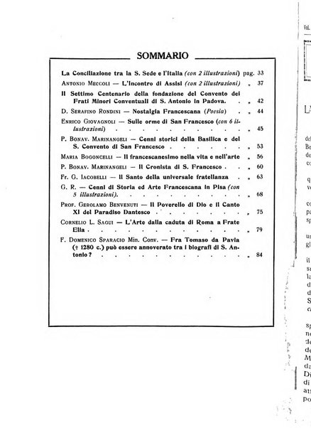 San Francesco d'Assisi periodico mensile illustrato per il 7. centenario della morte del santo, 1226-1926