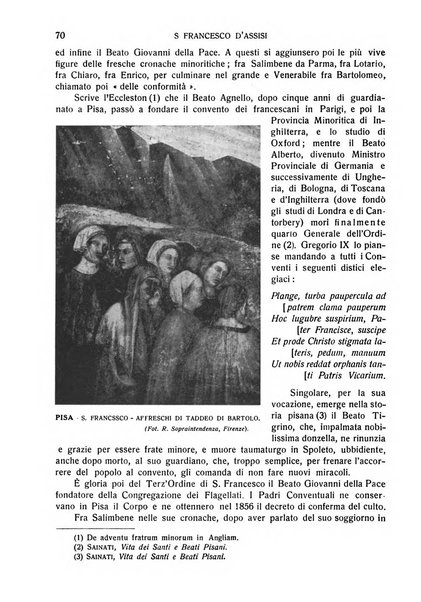 San Francesco d'Assisi periodico mensile illustrato per il 7. centenario della morte del santo, 1226-1926