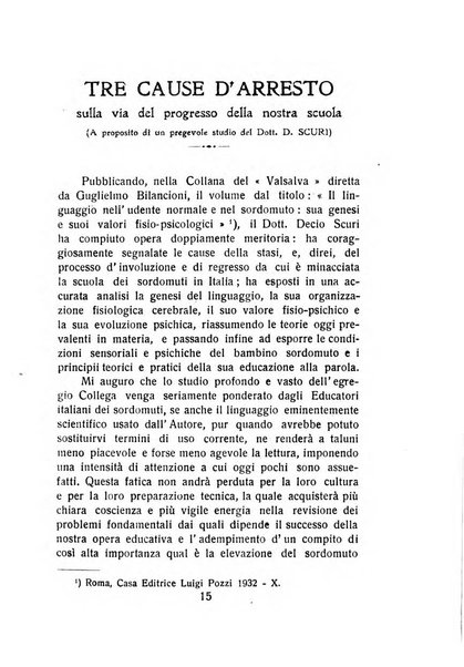 La scuola dei sordomuti rassegna bimestrale pubblicata dal R. Istituto Pendola di Siena