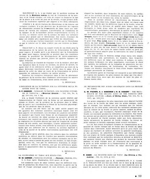 Le tabac bulletin d'information et de documentation du Centre international du tabac