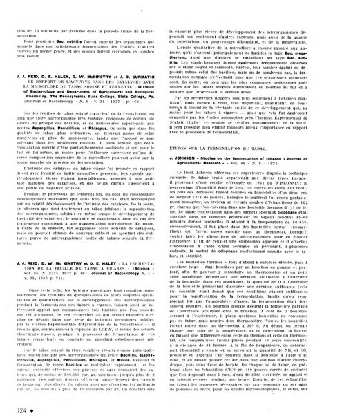 Le tabac bulletin d'information et de documentation du Centre international du tabac