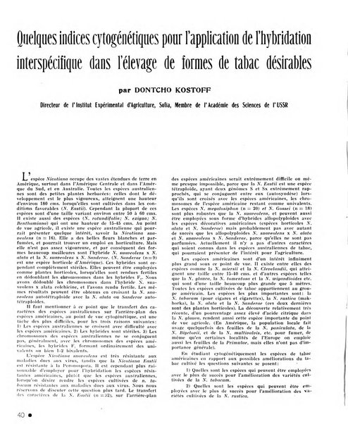 Le tabac bulletin d'information et de documentation du Centre international du tabac