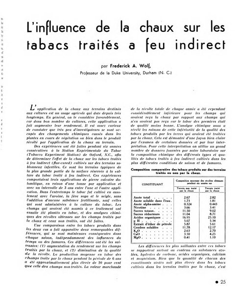 Le tabac bulletin d'information et de documentation du Centre international du tabac