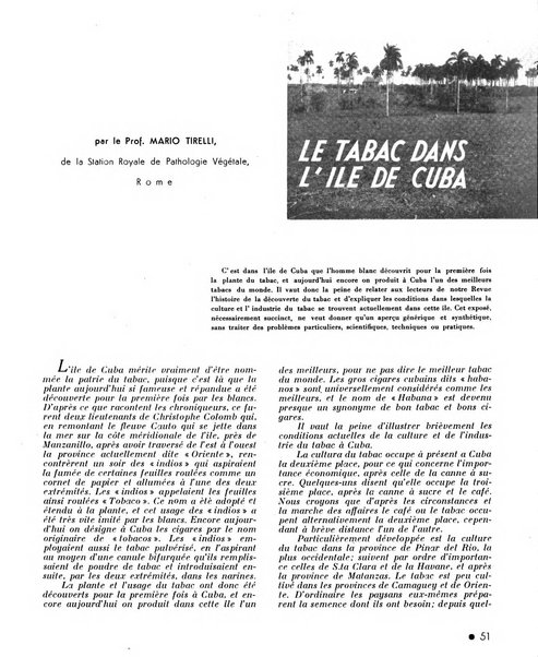 Le tabac bulletin d'information et de documentation du Centre international du tabac