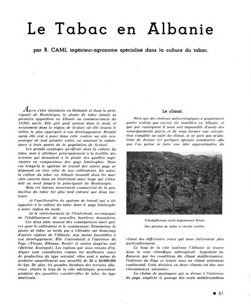 Le tabac bulletin d'information et de documentation du Centre international du tabac