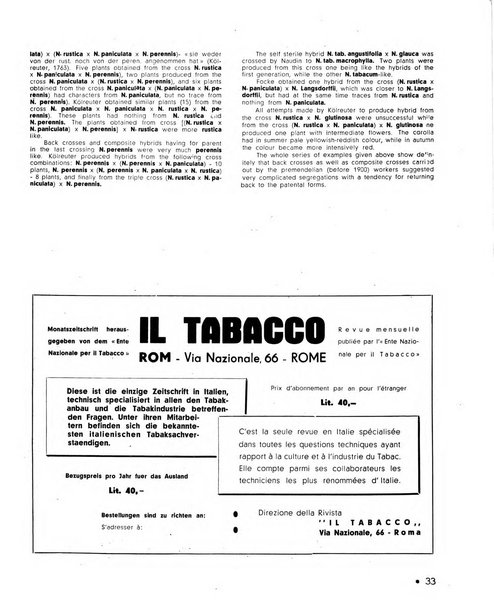 Le tabac bulletin d'information et de documentation du Centre international du tabac