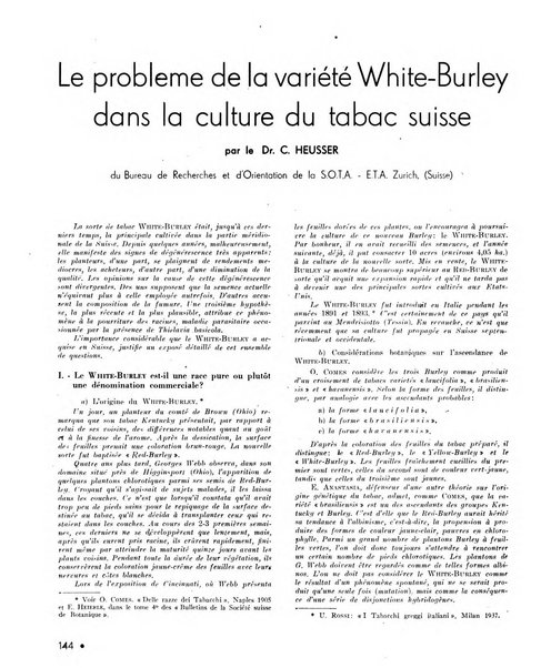 Le tabac bulletin d'information et de documentation du Centre international du tabac