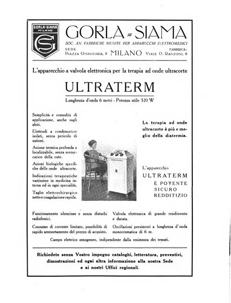 Radiologia e fisica medica. Sezione 3, Bollettino di marconiterapia e elettrologia