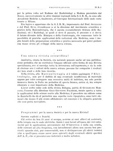 Radiologia e fisica medica. Sezione 3, Bollettino di marconiterapia e elettrologia