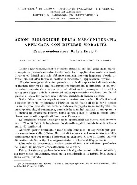 Radiologia e fisica medica. Sezione 3, Bollettino di marconiterapia e elettrologia