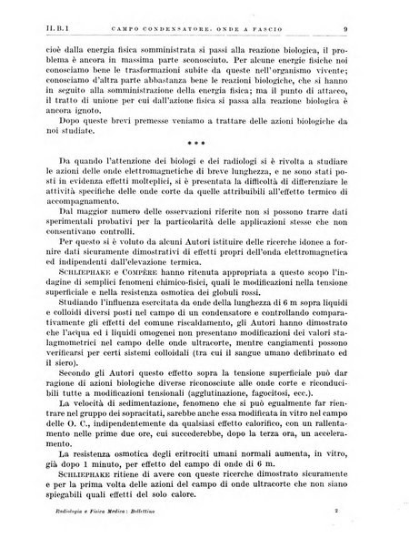 Radiologia e fisica medica. Sezione 3, Bollettino di marconiterapia e elettrologia