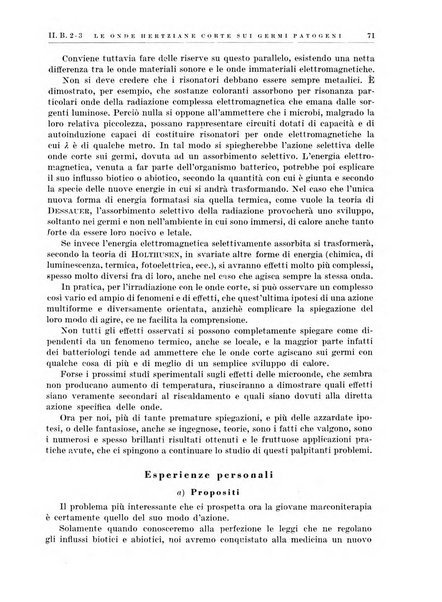 Radiologia e fisica medica. Sezione 3, Bollettino di marconiterapia e elettrologia