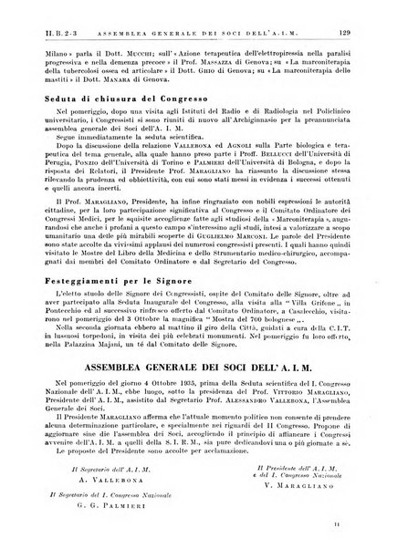 Radiologia e fisica medica. Sezione 3, Bollettino di marconiterapia e elettrologia