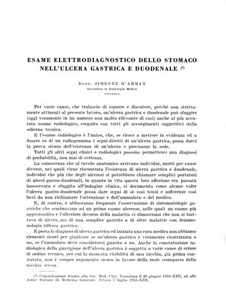 Radiologia e fisica medica. Sezione 3, Bollettino di marconiterapia e elettrologia