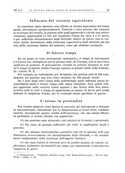 Radiologia e fisica medica. Sezione 3, Bollettino di marconiterapia e elettrologia