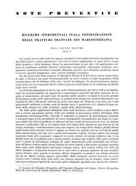 Radiologia e fisica medica. Sezione 3, Bollettino di marconiterapia e elettrologia