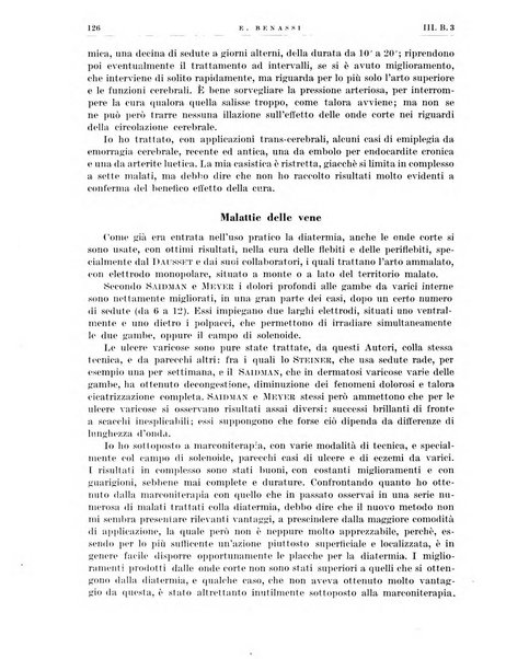 Radiologia e fisica medica. Sezione 3, Bollettino di marconiterapia e elettrologia