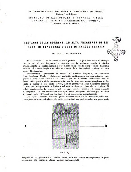 Radiologia e fisica medica. Sezione 3, Bollettino di marconiterapia e elettrologia