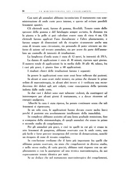 Radiologia e fisica medica. Sezione 3, Bollettino di marconiterapia e elettrologia