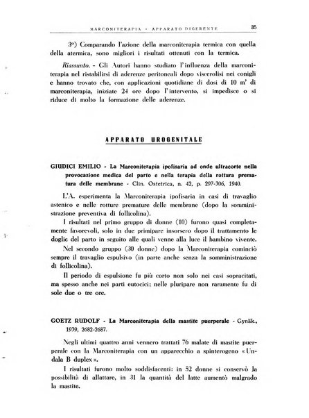 Radiologia e fisica medica. Sezione 3, Bollettino di marconiterapia e elettrologia