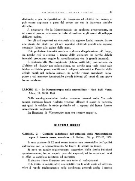 Radiologia e fisica medica. Sezione 3, Bollettino di marconiterapia e elettrologia