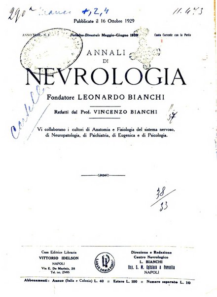 Annali di nevrologia