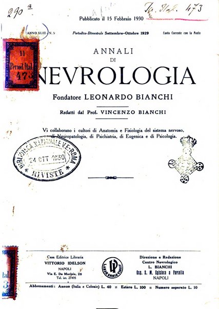 Annali di nevrologia