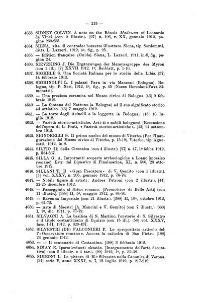 Annuario bibliografico di archeologia e di storia dell'arte per l'Italia