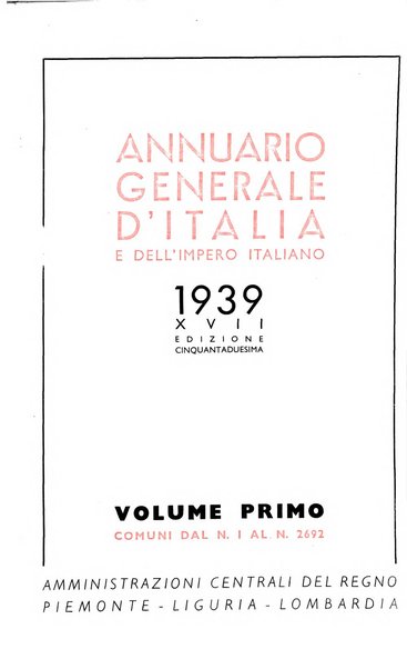 Annuario generale d'Italia e dell'Impero italiano