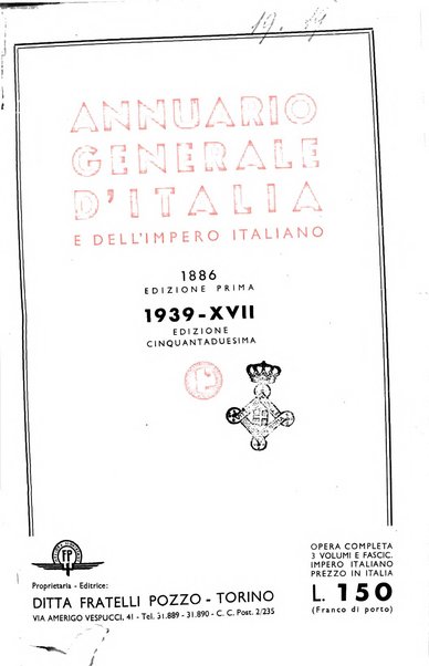 Annuario generale d'Italia e dell'Impero italiano