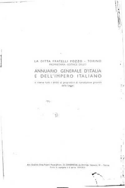 Annuario generale d'Italia e dell'Impero italiano